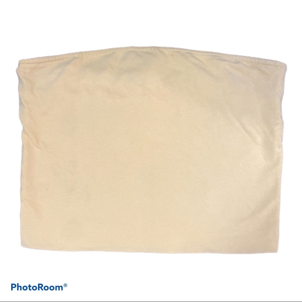 yellow thick tube top size small from tillys